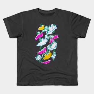 Abstract Colorful Clouds Kids T-Shirt